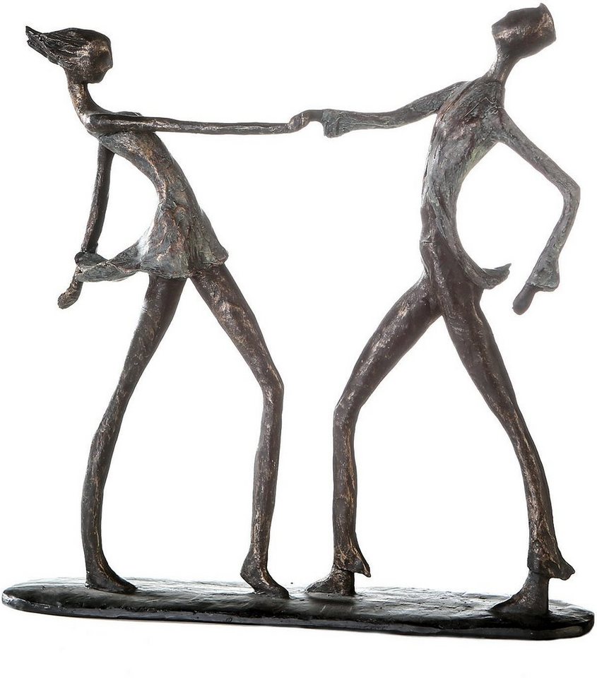 Casablanca by Gilde Dekofigur Skulptur Jive (1 St), Dekoobjekt, Höhe 36 cm,  Tänzer, mit Spruchanhänger, Wohnzimmer, Oder beschenken Sie sich doch  einfach mal selbst