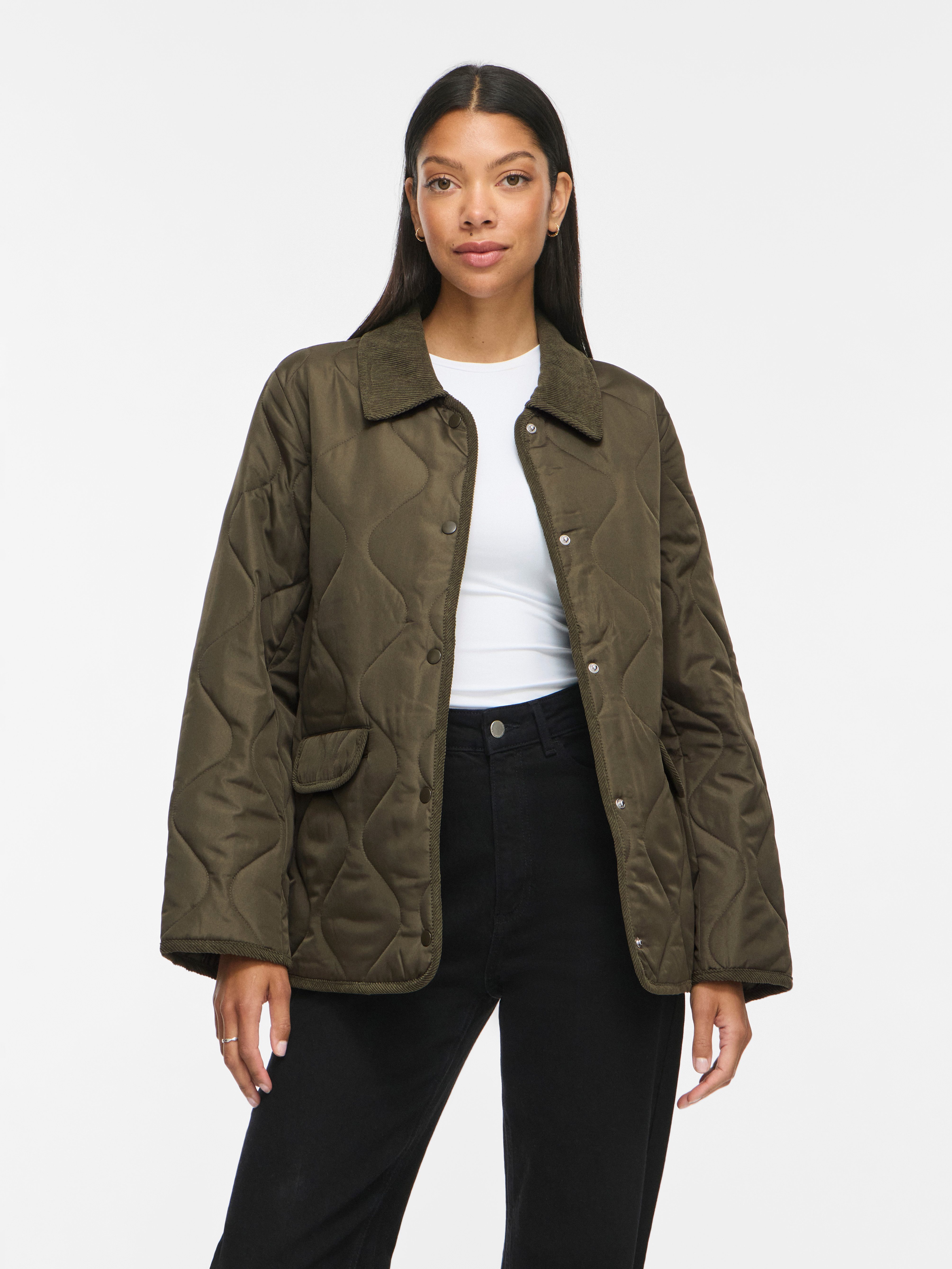 Vila Steppjacke VITATE L/S QUILT DETAIL JACKET - NOOS Kunstfaser