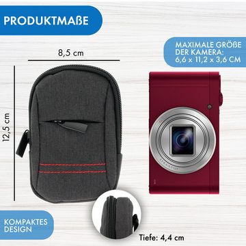 XiRRiX Kameratasche Tasche für Digitalkamera mit Trageschlaufe, incl. Karabiner (1-tlg), sehr gute Polsterung und optimaler Schutz