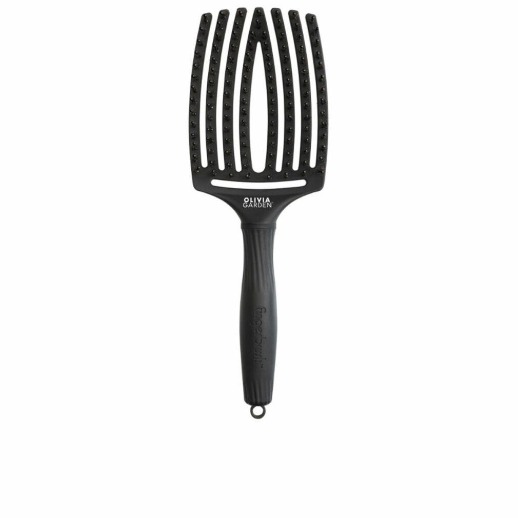 OLIVIA GARDEN Haarpflege-Set FINGERBÜRSTE AUS WILDLEDER UND NYLON VOLLSCHWARZ #L 1 u