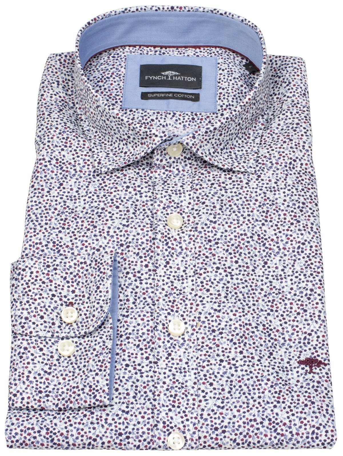 FYNCH-HATTON Langarmhemd Kentkragen günstig online kaufen