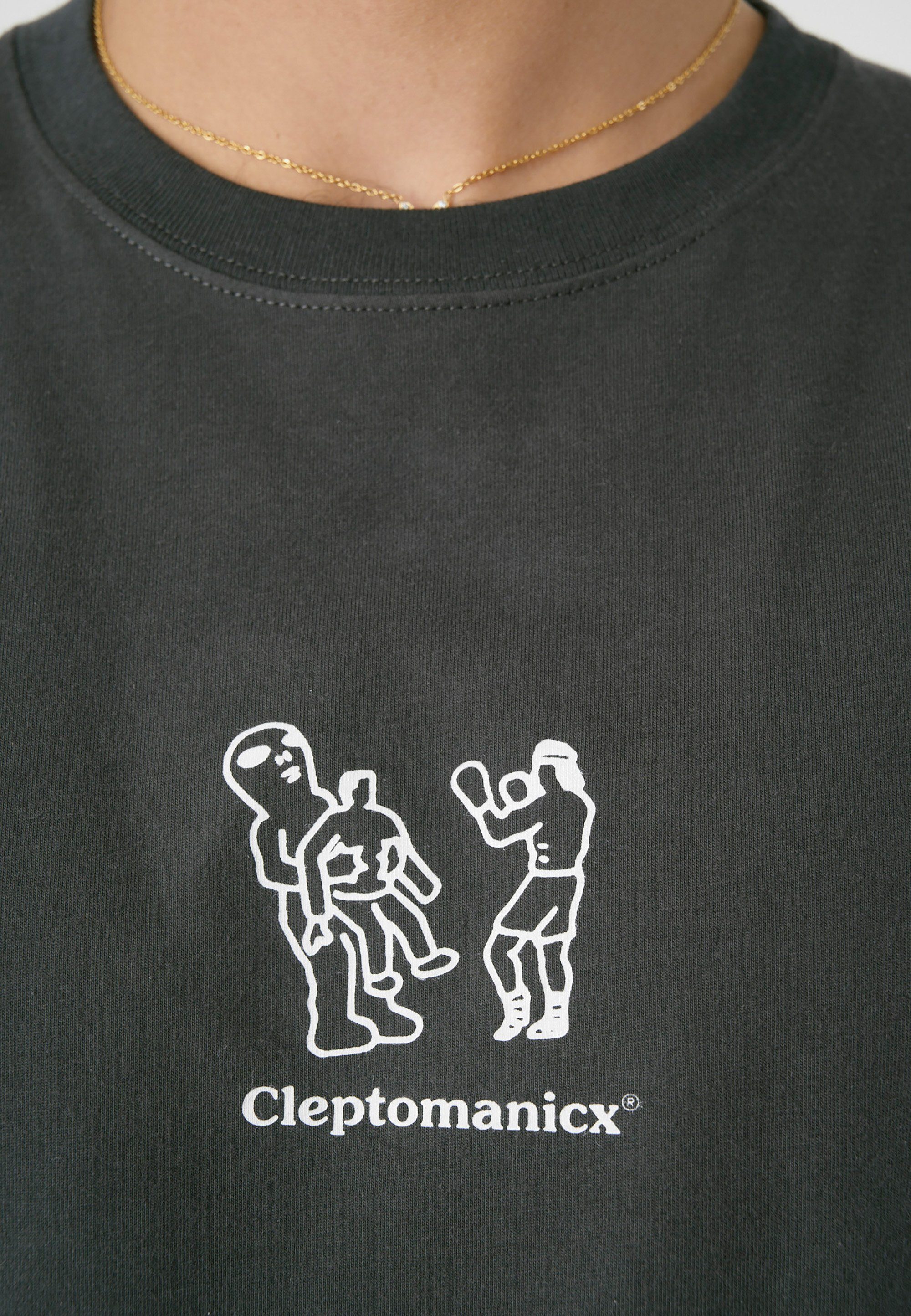 Schnitt lockeren Cleptomanicx T-Shirt im Alien