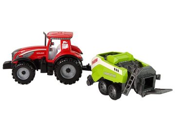 LEAN Toys Spielzeug-Traktor Farmtraktor Sämaschine Reibungsantrieb Bauernhofspielzeug Spielzeug