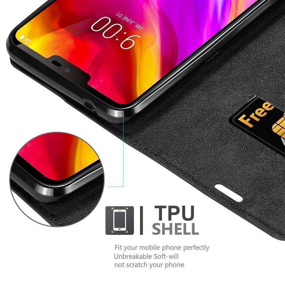 Cadorabo Handyhülle für LG G7 ThinQ / FIT / ONE Hülle LG G7 ThinQ / FIT / ONE, Hülle Schutzhülle mit Standfunktion, Magnetverschluss und Kartenfach