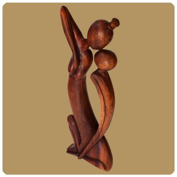 SIMANDRA Dekofigur Sehnsucht, XXL 60 cm abstrakte handgefertigte Holzfigur Deko