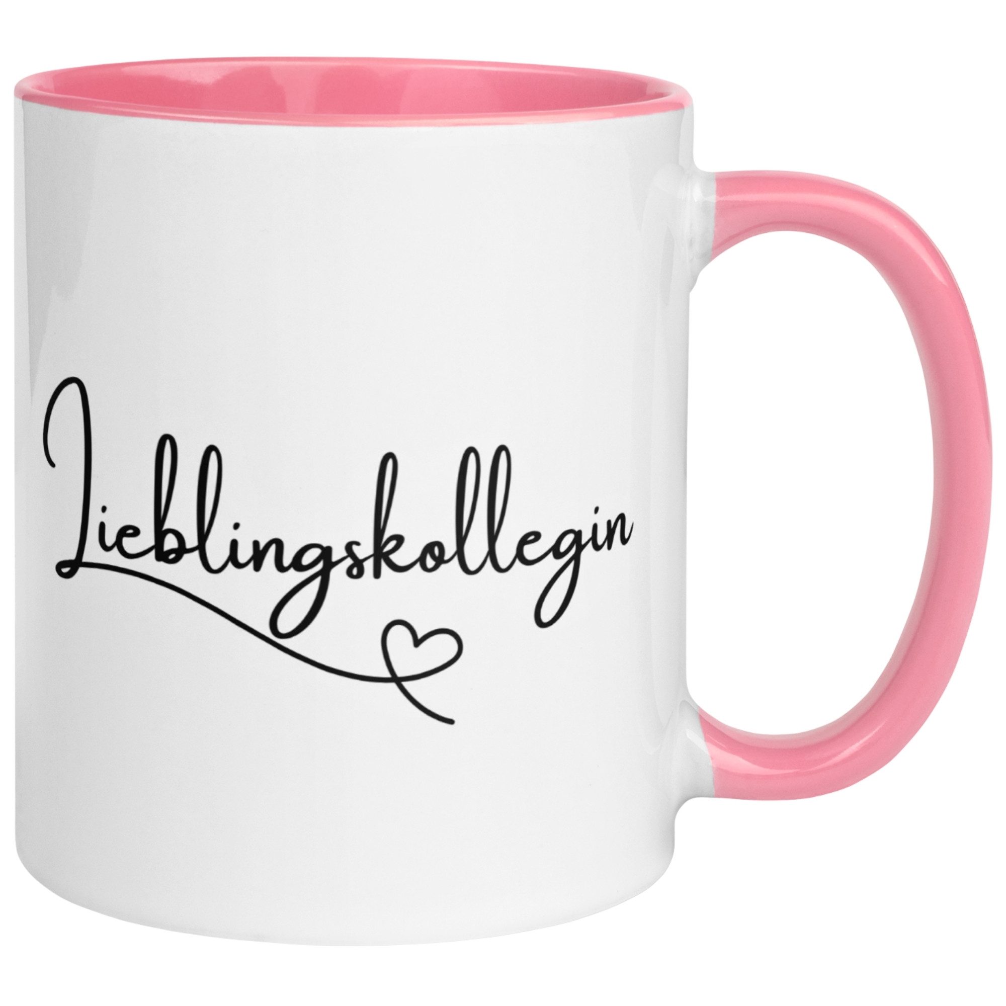 Momentals Tasse Kollegin – Lieblingskollegin mit Herz – Geschenk Beste Arbeitskollegin, Gratis Versand · Links-&Rechtshänder · Spülmaschinenfest