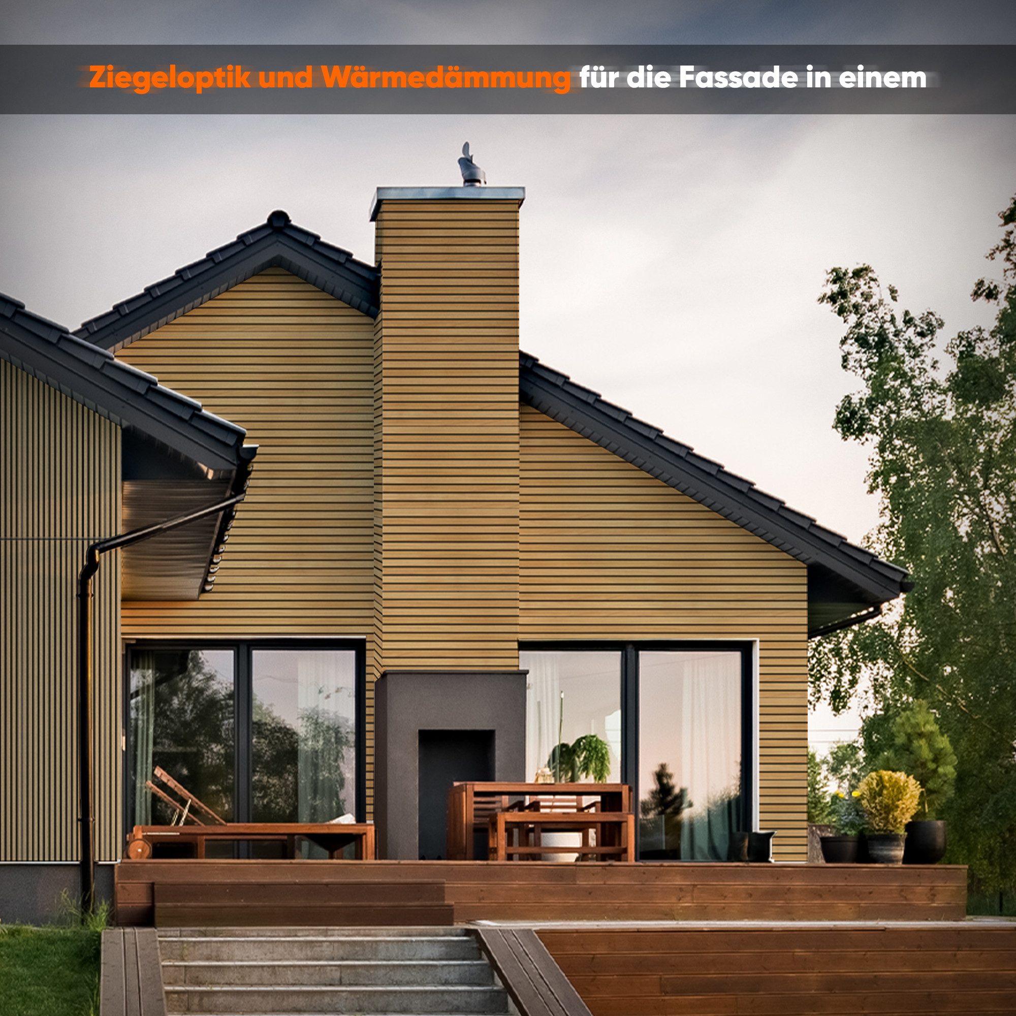IZODEKOR 3D Wandpaneel EPS Styropor Wandverkleidung in Steinoptik – für Innen & Außen, BxL: 50x100 cm, 0,50 qm, (1er- oder 10er-Set, optional mit 4 Montageklebe – Bild 5 von 5