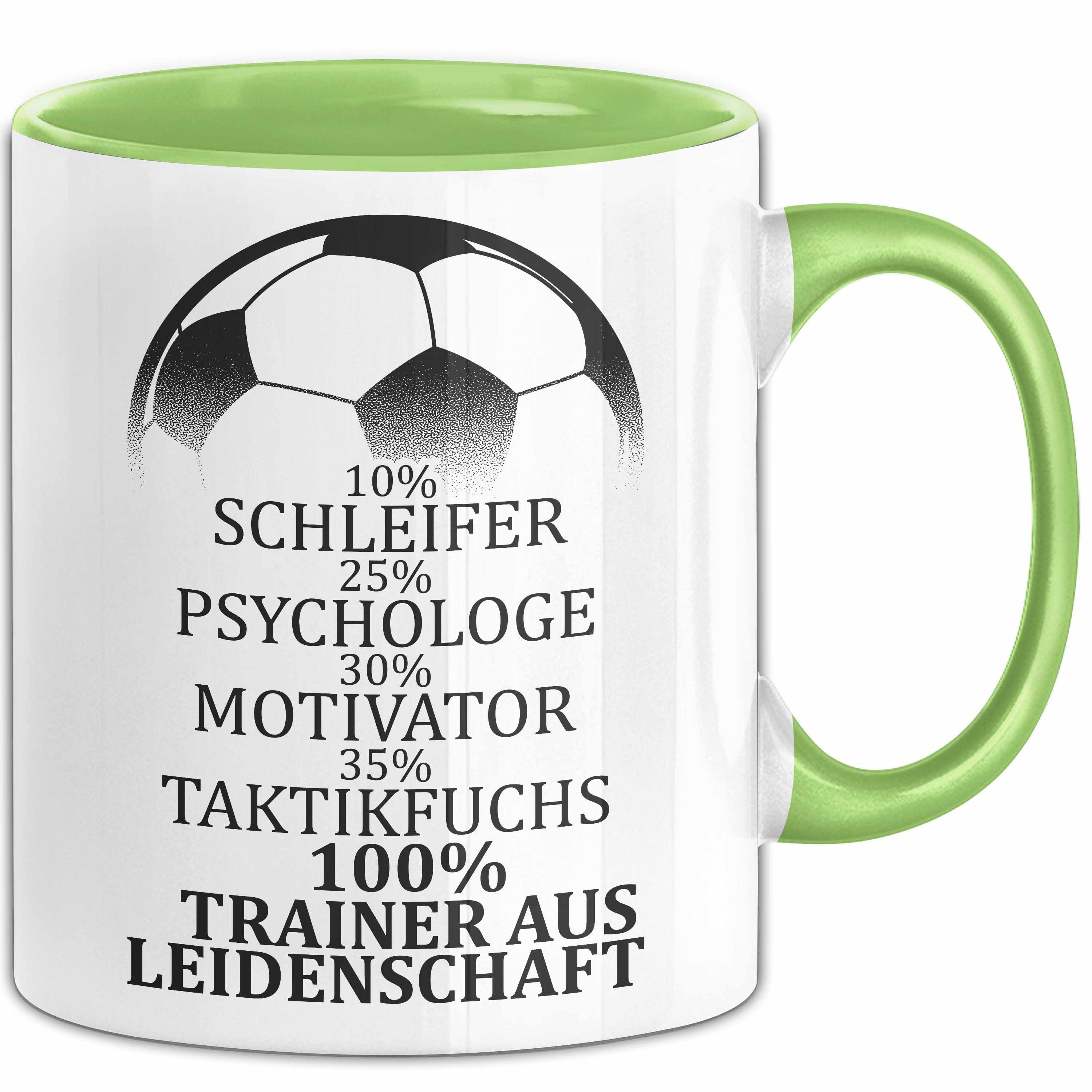 Trendation Tasse Fußballtrainer Tasse Spruch Trainer Aus Leidenschaft