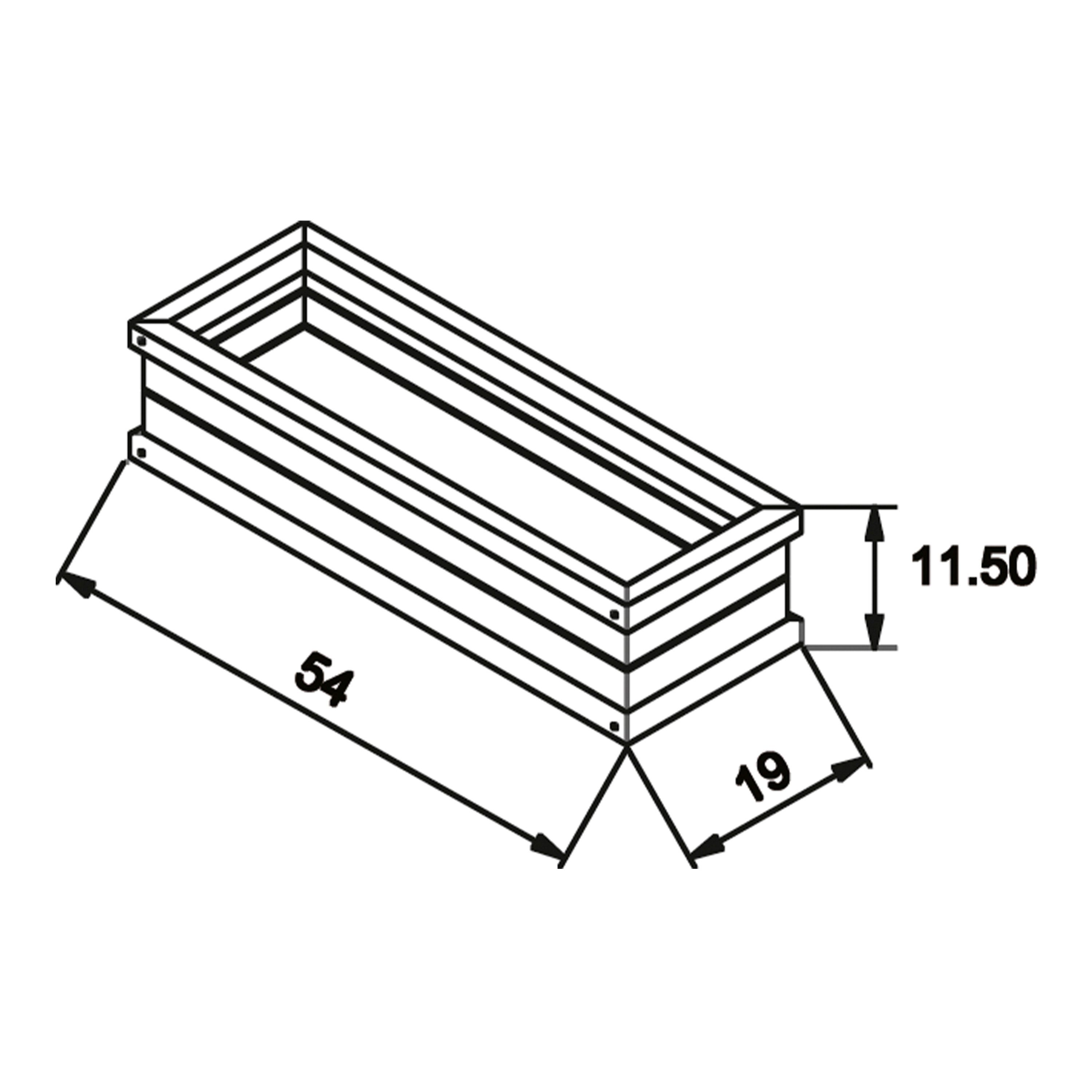 Sunny Blumenkasten »Sunny«, BxTxH: 54x19x11,5 cm-kaufen
