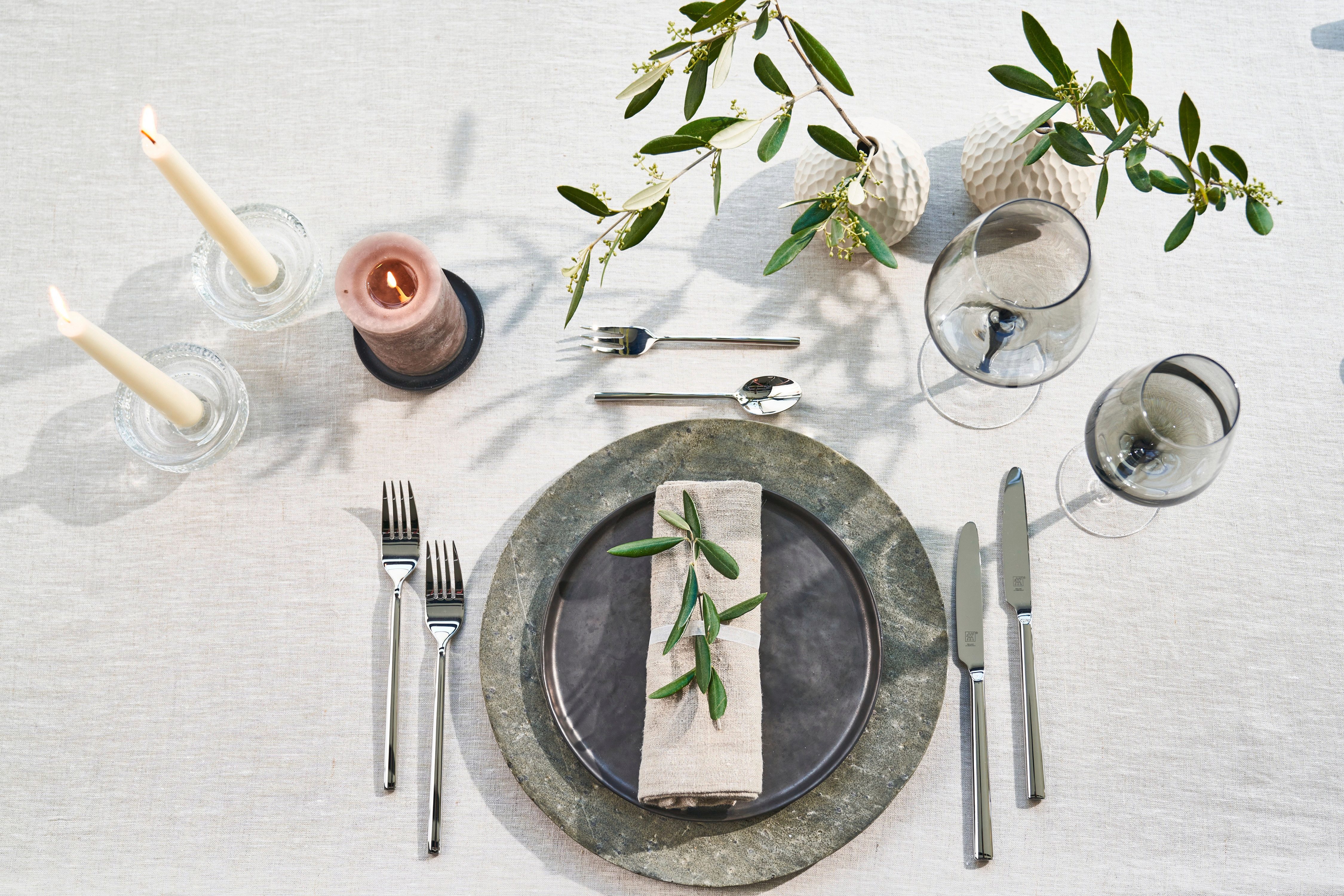 Zwilling Besteck-Set Aberdeen (60-tlg), 12 Personen, Edelstahl 18/10, rostfrei, poliert, spülmaschinengeeignet