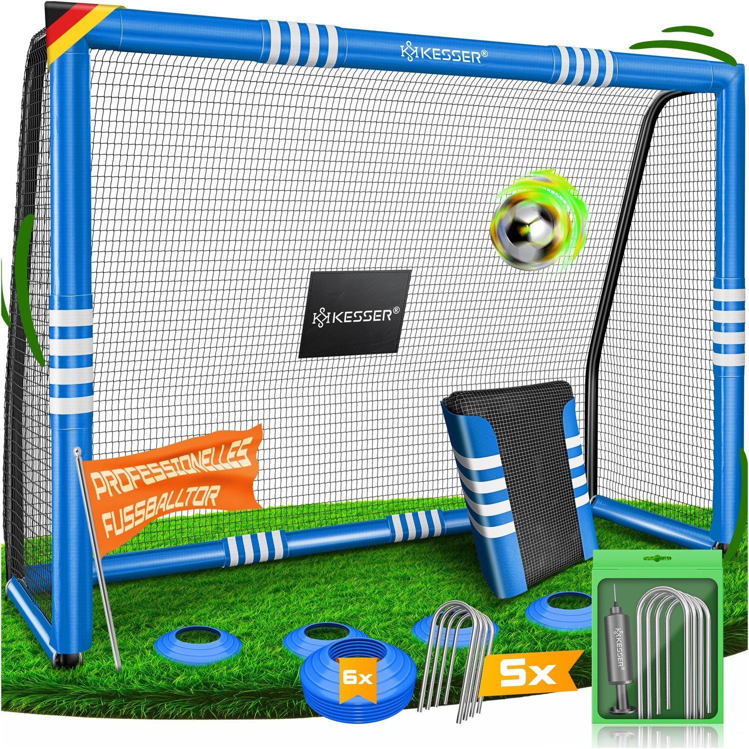 Fußballtor Hochwertiges Fussballtor mit optionaler Torwand Schusstraining