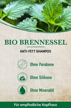 alkmene Haarshampoo Anti Fett Shampoo Bio Brennnessel für fettige Haare - Haarshampoo, 1-tlg.