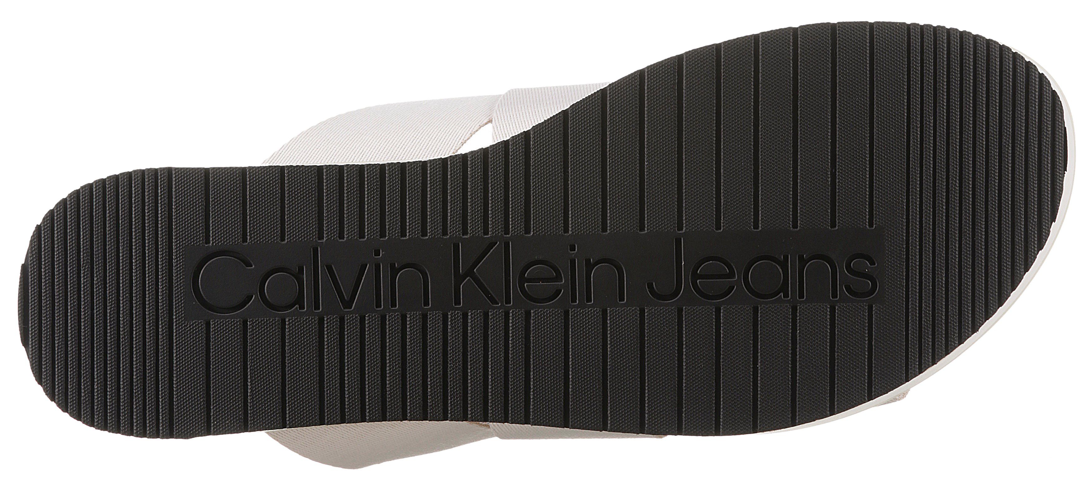 Calvin Klein Jeans SORAYA 5T schwarz mit auffälligem Pantolette Logoschriftzug