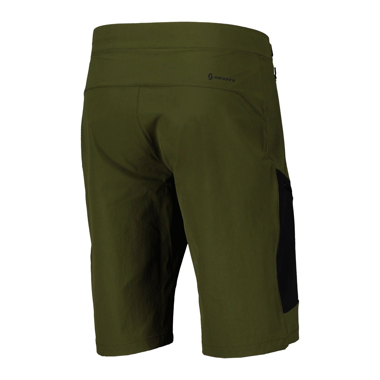 Scott 3/4-Hose Explorair Light Shorts fir verstellbarem Bund black 7386 mit green 