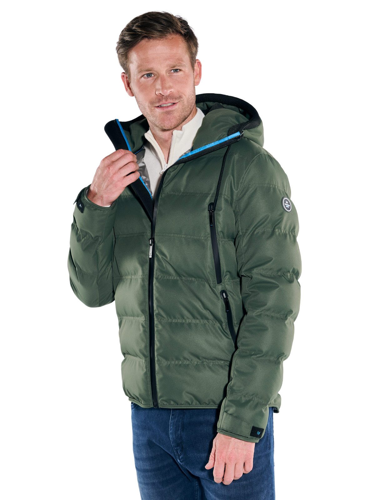 ENGBERS GERMANY Steppjacke ENGBERS GERMANY Herren Steppjacke mit Funktionsdetails, Gruen