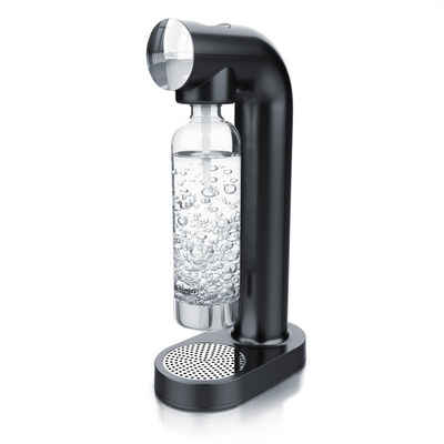 Arendo Wassersprudler, Wassersprudler matt inkl. 2 x 850 ml Wasserflaschen kompatibel mit 60 l CO2 Zylindern
