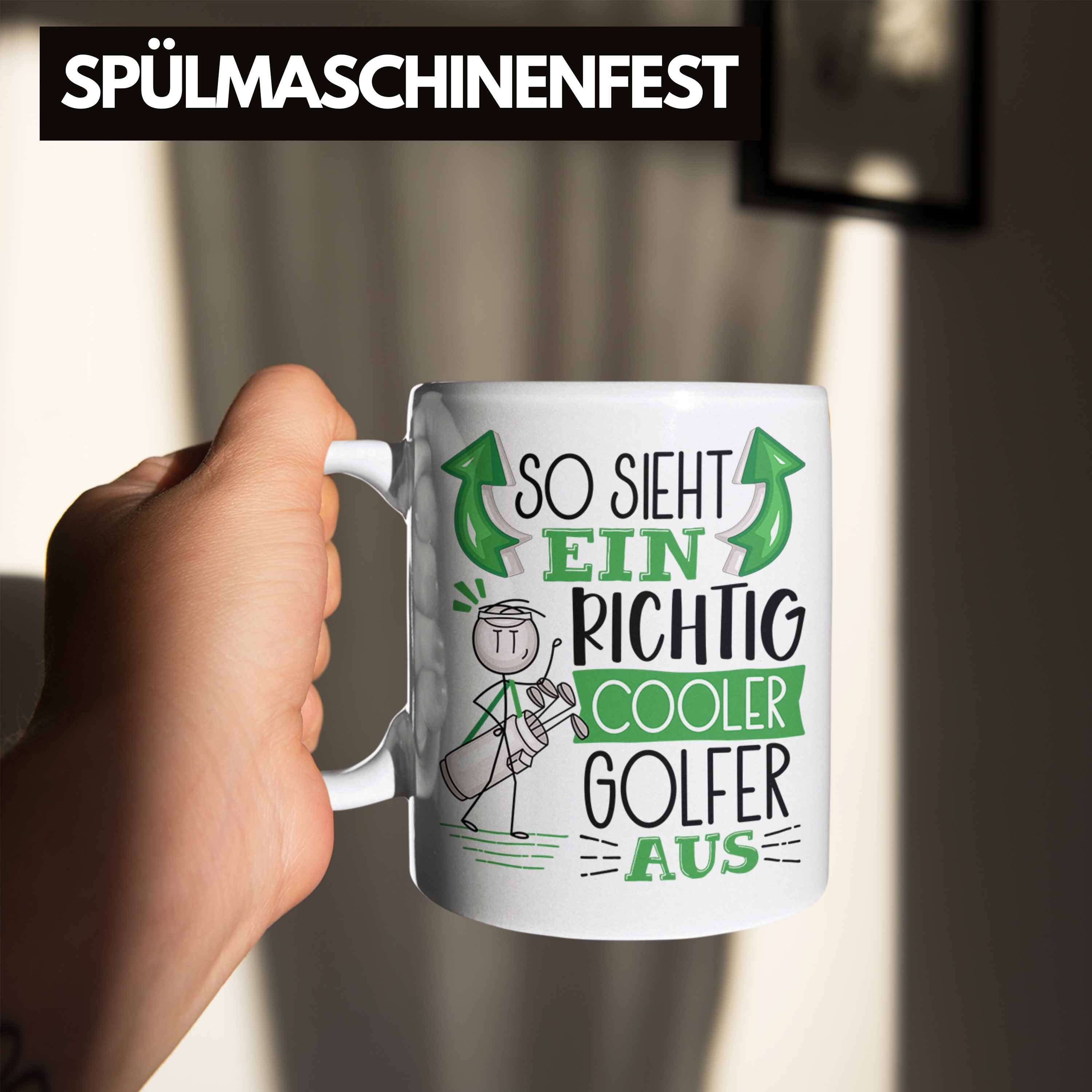 So Richtig Cooler Sieht Trendation Weiss Geschenk Golf-Spieler Golf-Spieler Tasse Ein Tasse