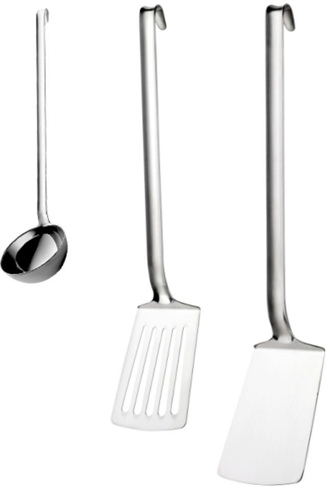 PINTINOX Kochbesteck-Set Professional Bratenwender, 18/10 (Set, Bratenspachtel, Edelstahl Schöpflöffel, 3-tlg), mit