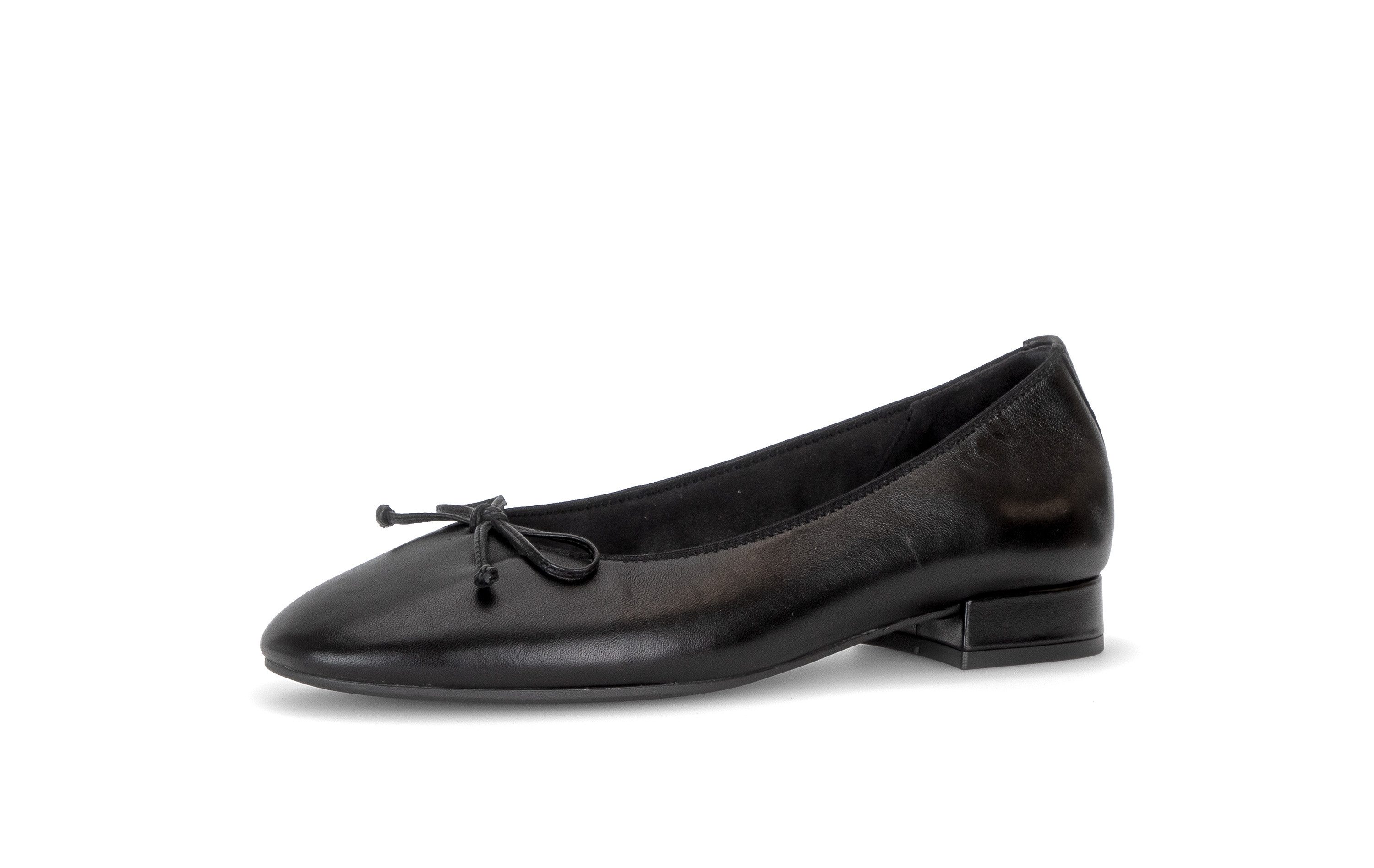 Gabor Pumps Blockabsatz, Ballerina, mit Zierschleife, G-Weite (weit)