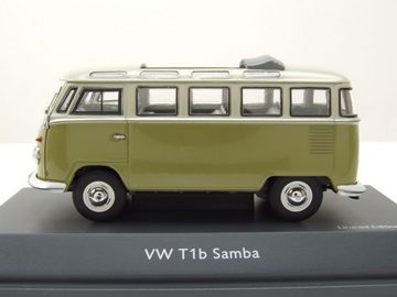 Schuco Modellauto VW T1 b Samba Bus grün grau Modellauto 1:43 Schuco, Maßstab 1:43