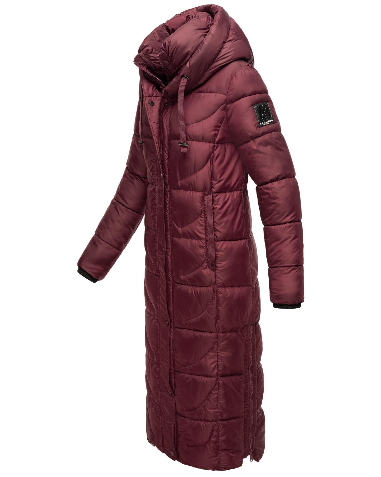 Navahoo Steppmantel Waffelchen Wintermantel mit Gehschlitzen und Kapuze – Bild 2 von 5