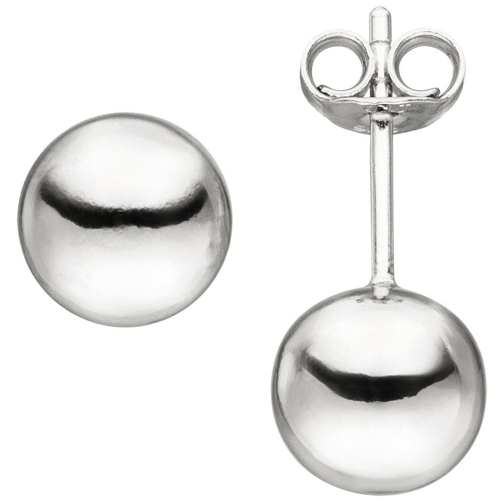 Schmuck Krone Paar Ohrstecker Ohrstecker Kugel 8mm, glänzend, 925 Silber, S günstig online kaufen