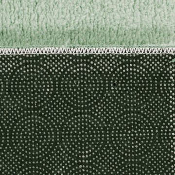 Hochflor-Teppich Waschbarer Schlafzimmerteppich – abgerundete Ecken – grün, Teppich-Traum, rechteckig, Höhe: 16 mm