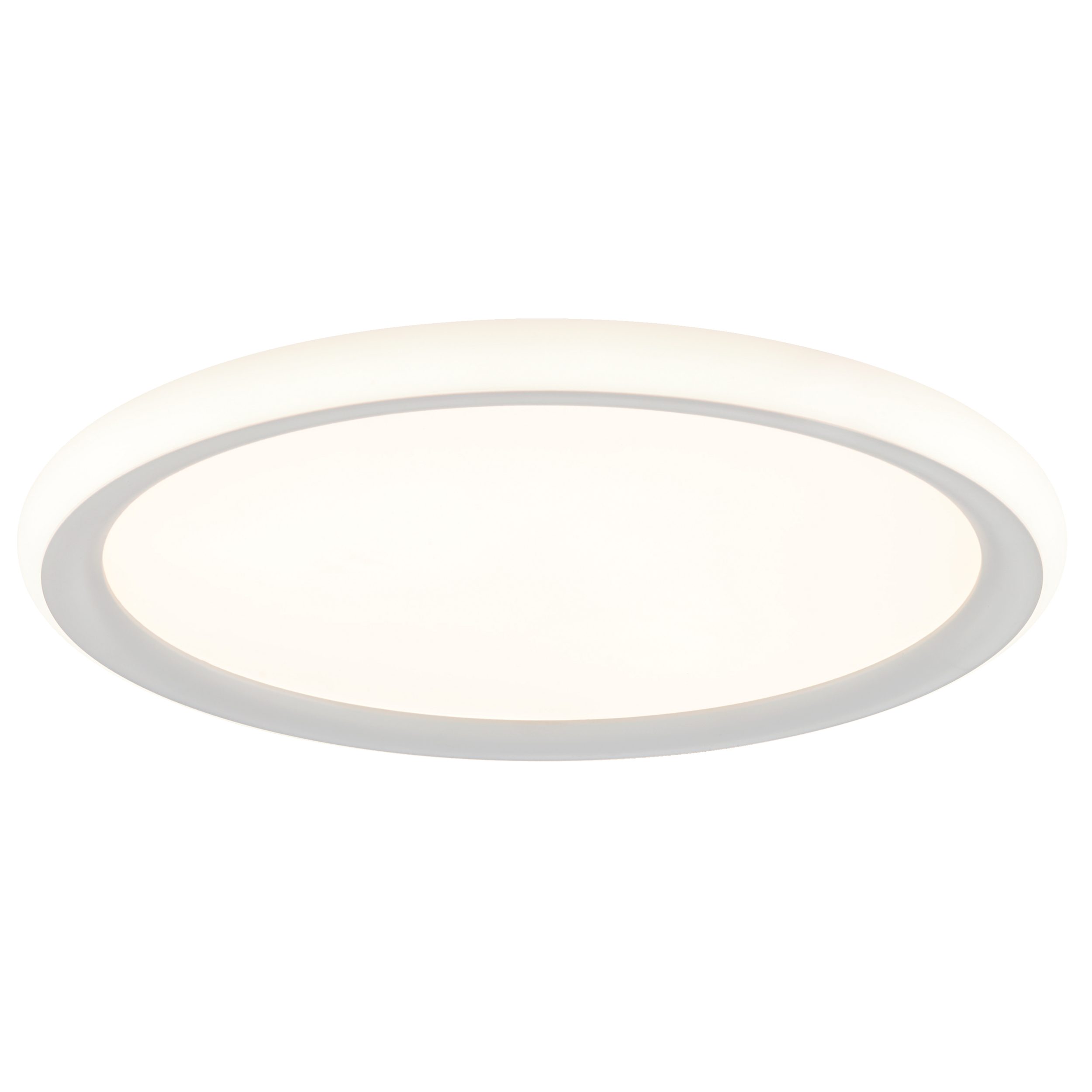 Lightbox Deckenleuchte, LED fest integriert, Warmweiß, LED-Deckenleuchte Ø 30 cm, 1800 lm, 3000 K, 3 Licht-Modi, weiß