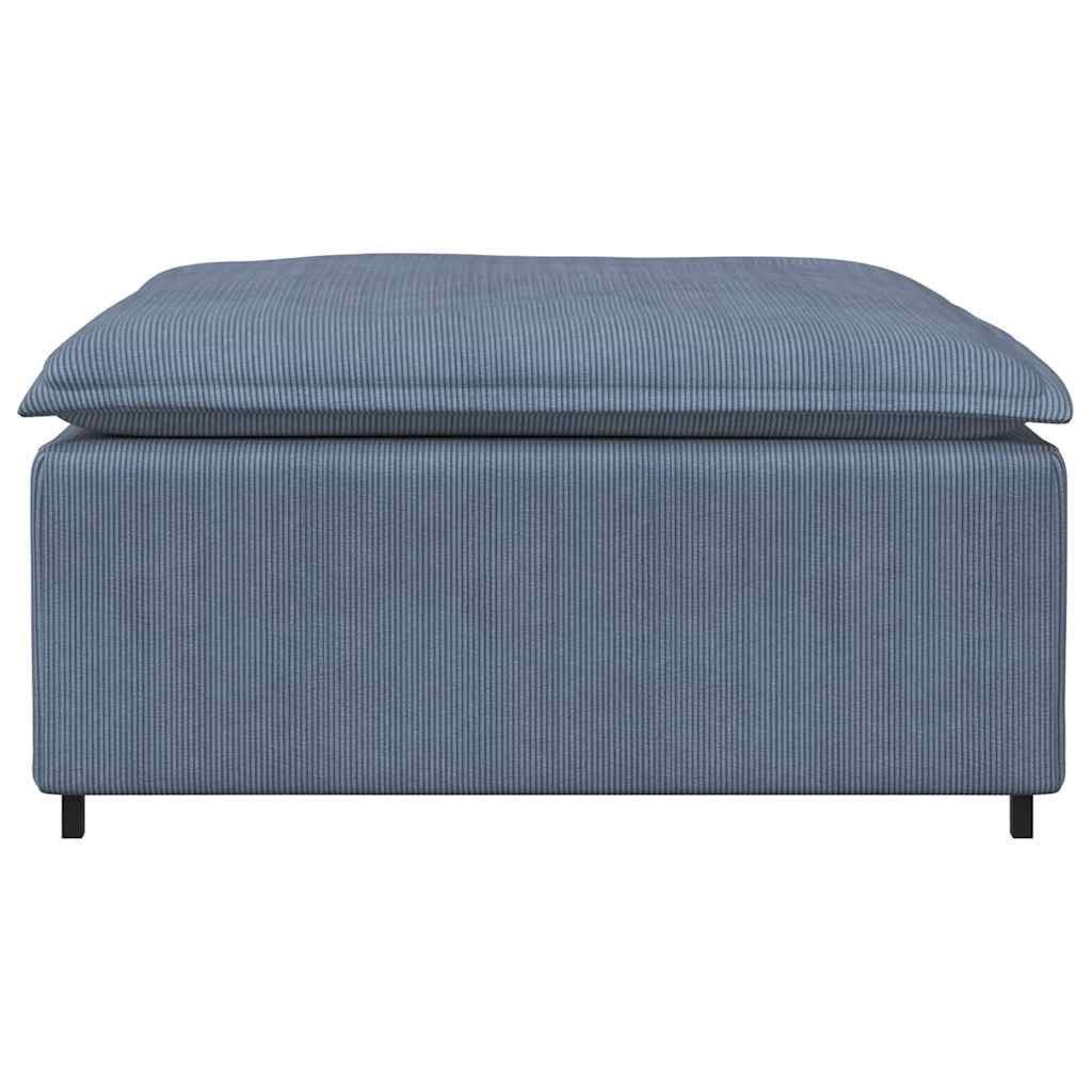 vidaXL Sofaelement Modulares Sofa Fußhocker-Modul Blau günstig online kaufen