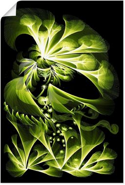 Artland Poster Grüne Gartenfee, klassische Fantasie (1 St), als Alubild, Leinwandbild, Wandaufkleber oder Poster in versch. Größen