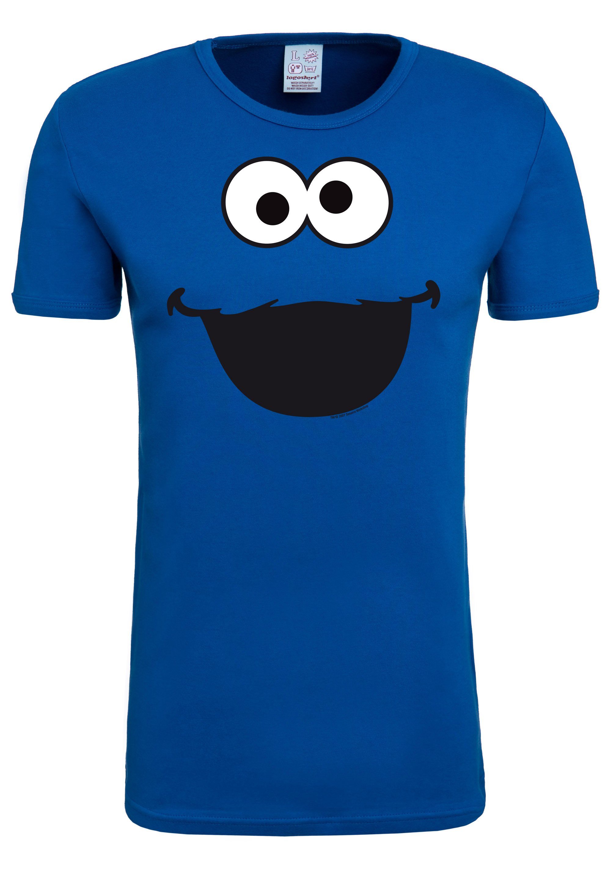 LOGOSHIRT T-Shirt Krümmelmonster mit niedlichem Print