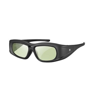 TPFNet 3D-Brille Aktive Shutterbrille für Bluetooth / RF 3D TVs, Samsung, Panasonic, Epson, etc. - wiederaufladbar - Schwarz - 1 Stück