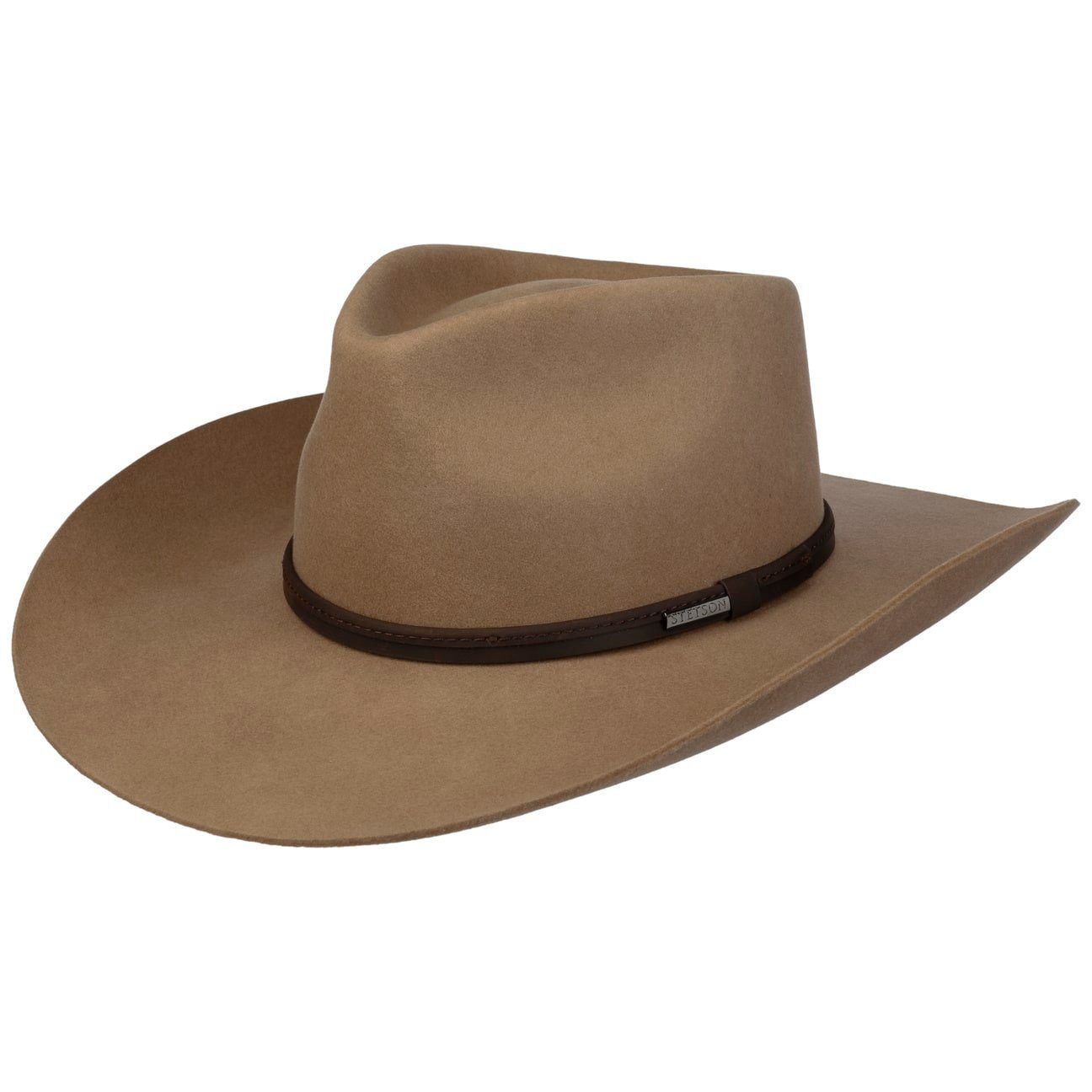Stetson Cowboyhut (1-St) Wollhut mit Lederband