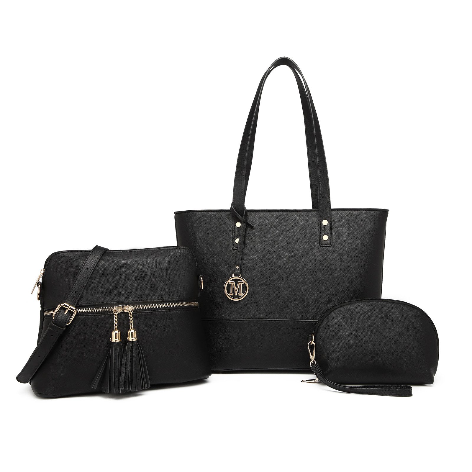 Miss Lulu Handtasche Damen 3-in-1 Handtaschen-Set