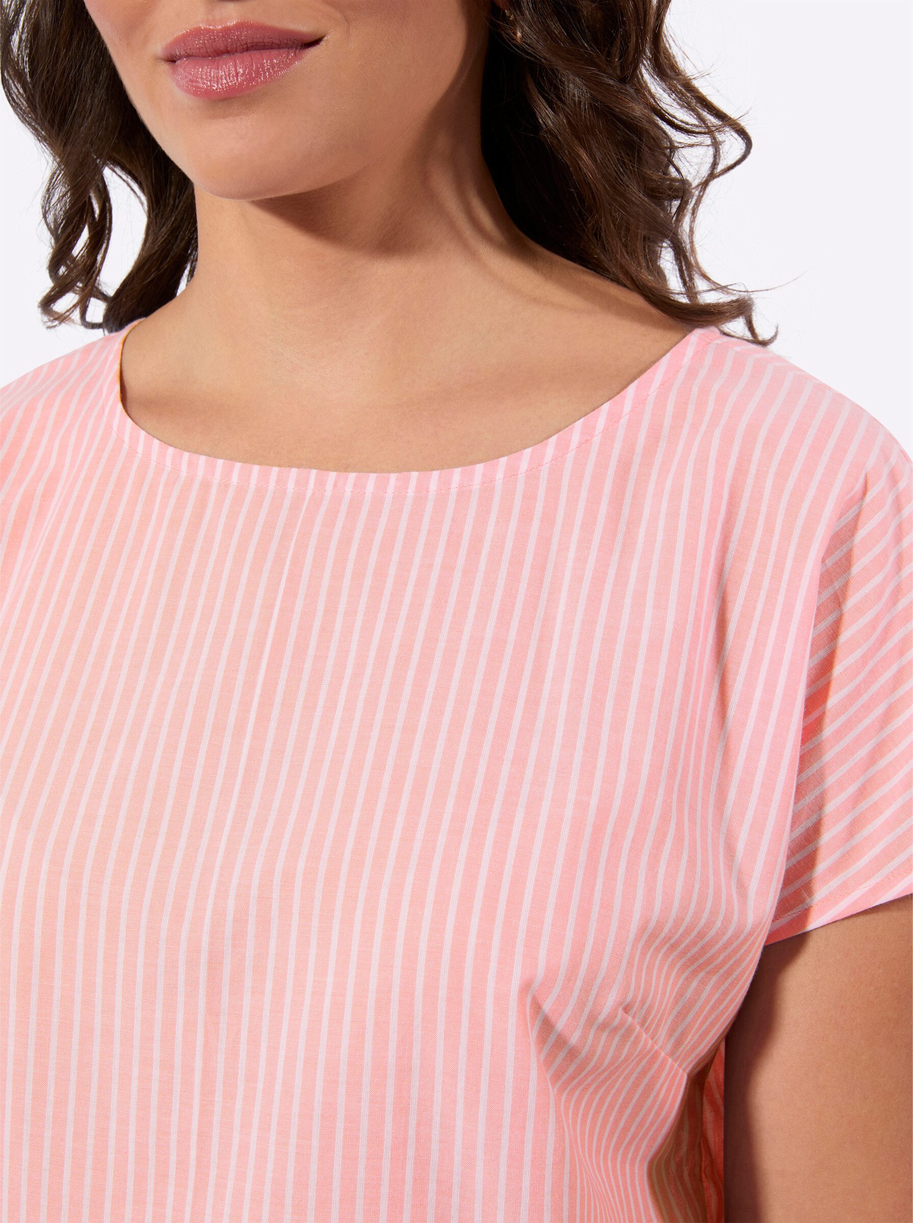 Witt Klassische Bluse Streifenbluse Kurzarm