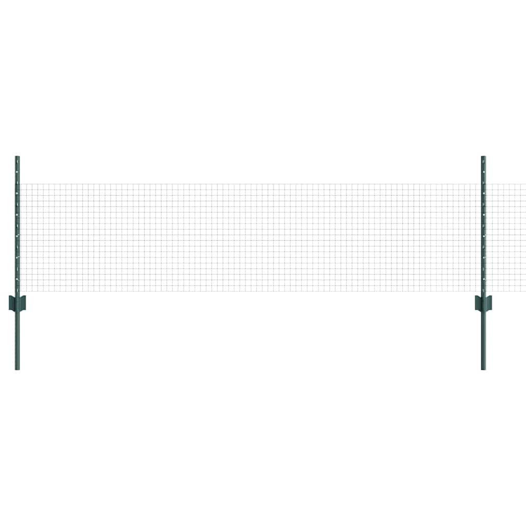 vidaXL Gartenzaun Zaun mit Pfosten Grün günstig online kaufen