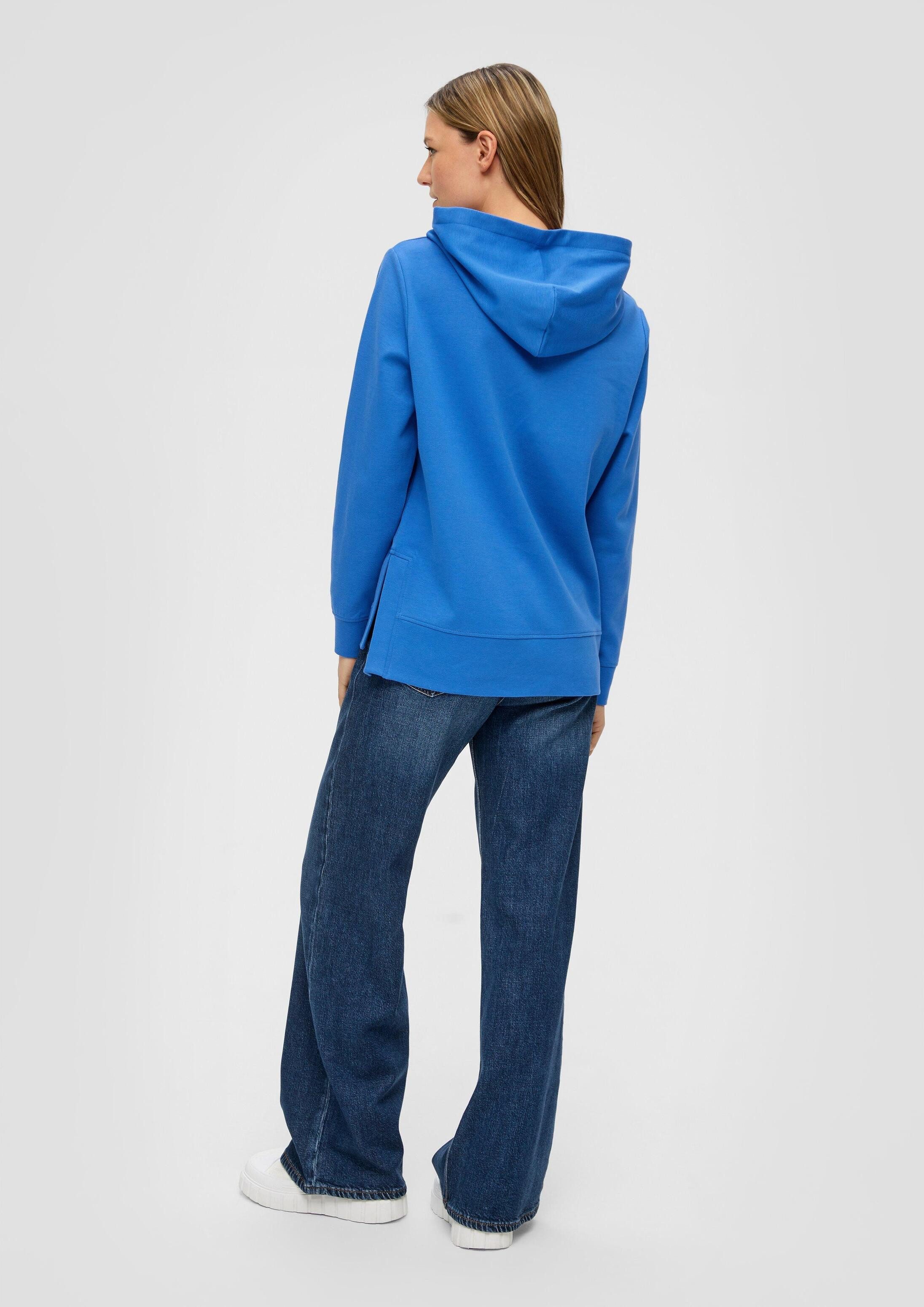 s.Oliver Sweatshirt Sweatshirt Weiches Sweatshirt mit Kapuze