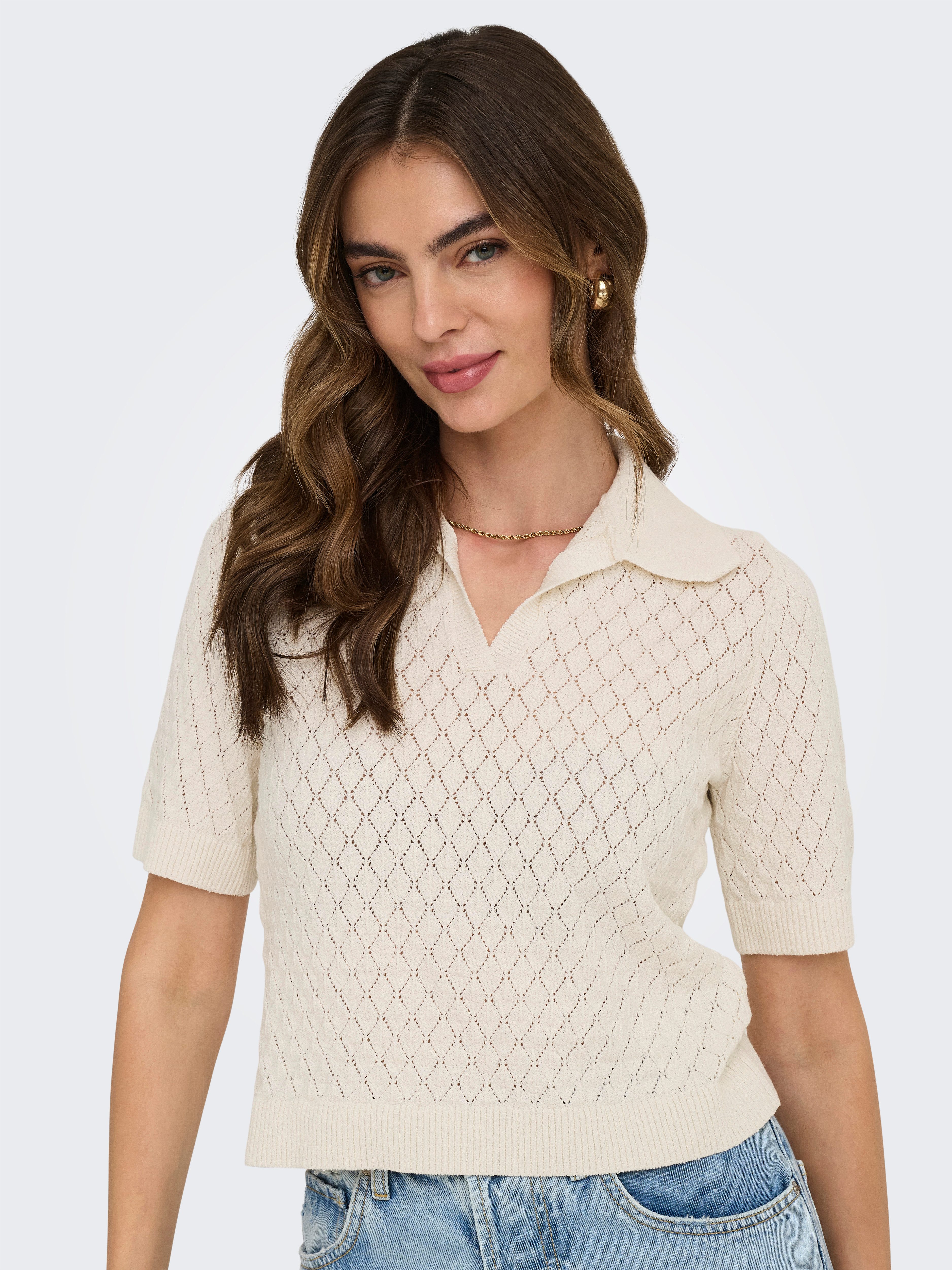 ONLY Poloshirt ONLCOSIMA SS STRUCTURE POLO KNT NCA günstig online kaufen