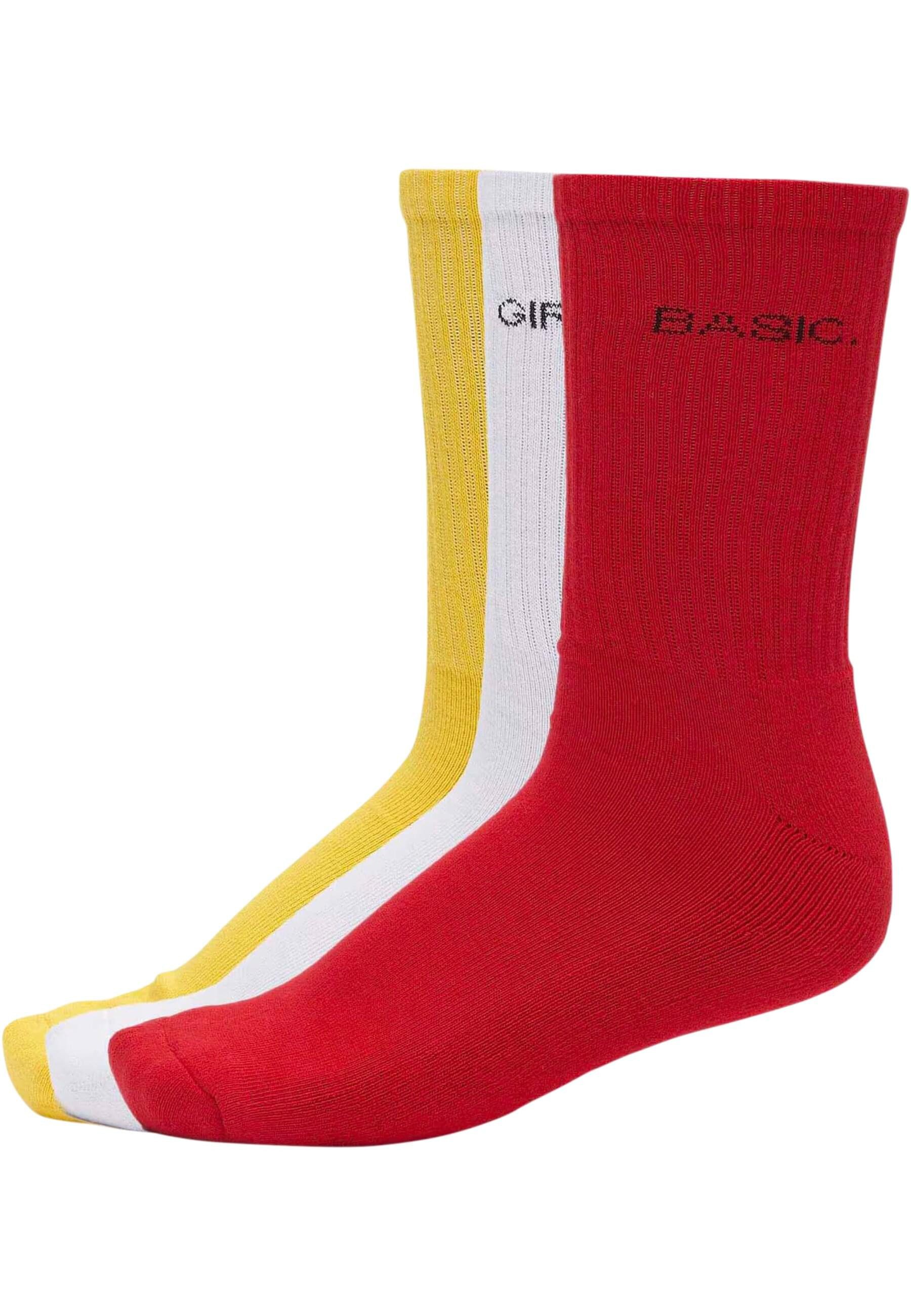 URBAN CLASSICS Strümpfe Urban Classics Unisex Wording Socks 3-Pack (1-Paar)