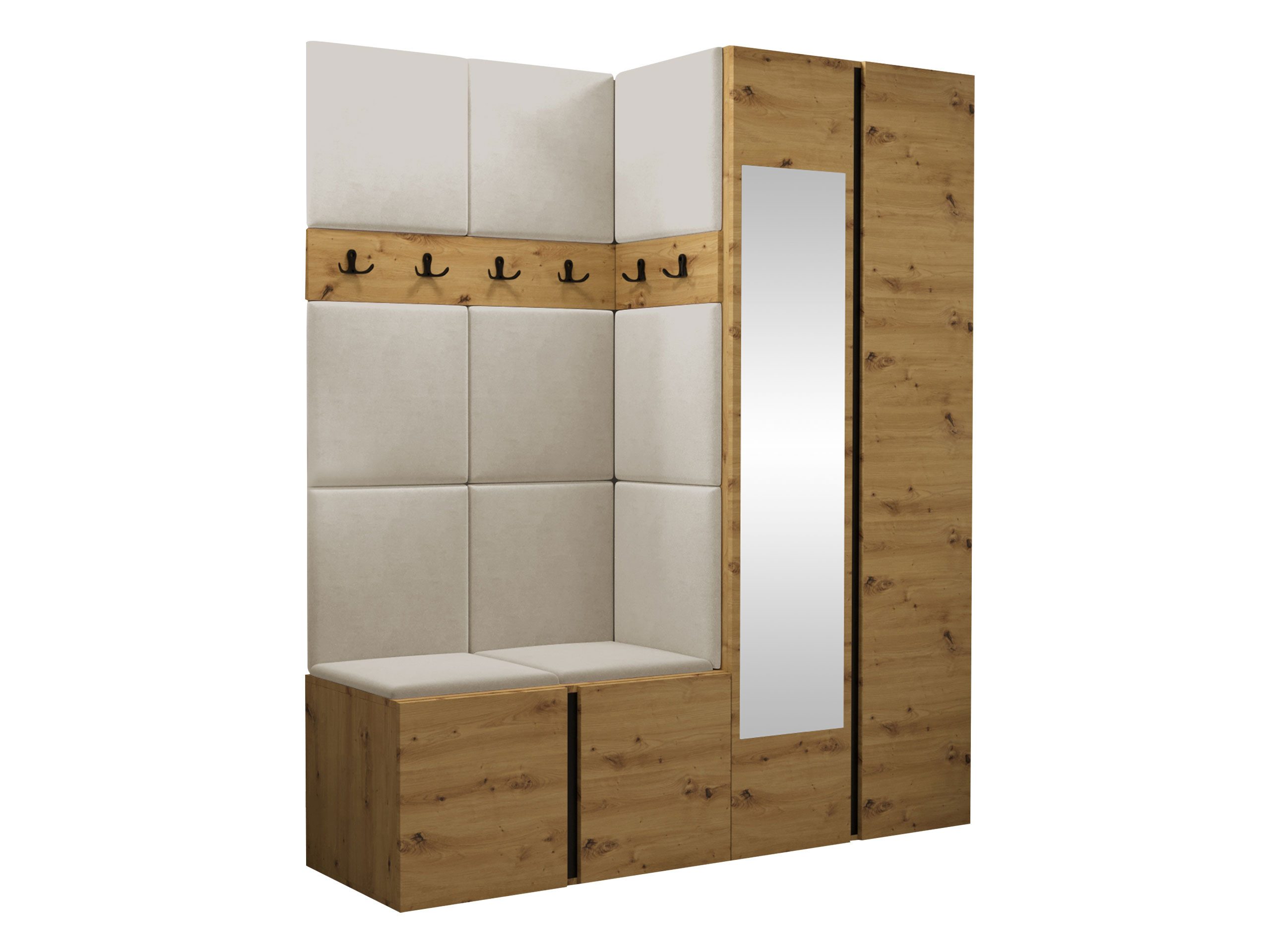 MIRJAN24 Garderoben-Set Orion XII, (Komplett-Set, Schrank, Schrank mit Spie günstig online kaufen