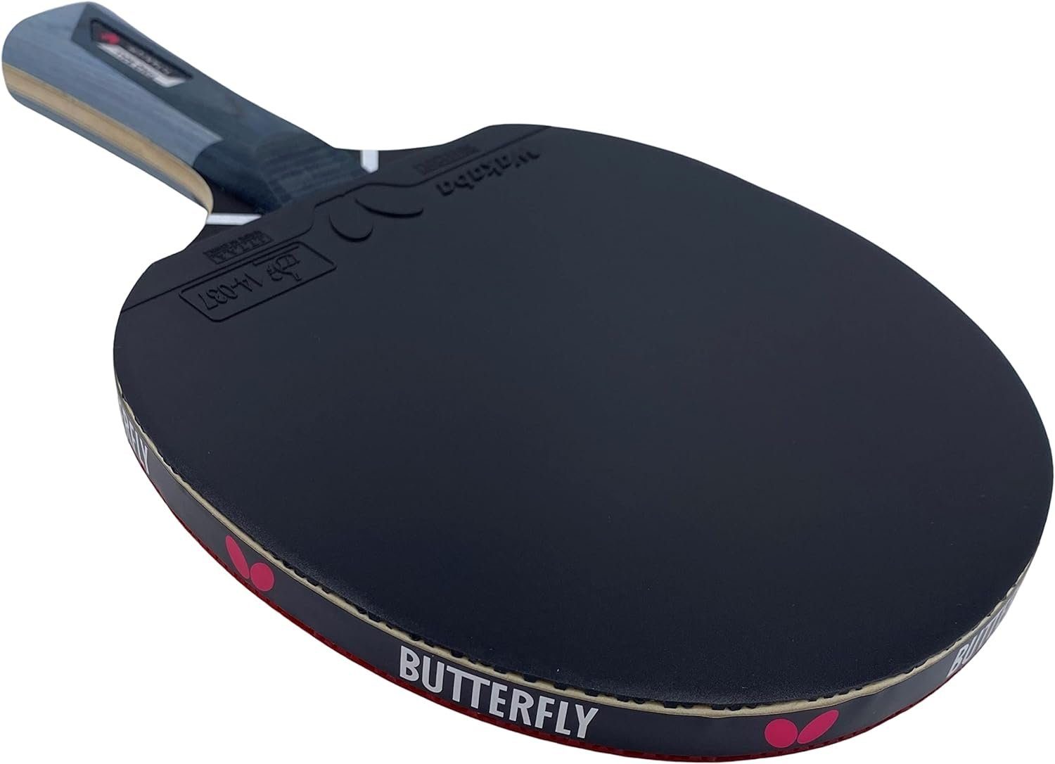 Butterfly Tischtennisschläger 1x Timo Boll Titanium Schläger + Tischtennishülle Drive Case I, Tischtennis Schläger Set Tischtennisset Table Tennis Bat Racket