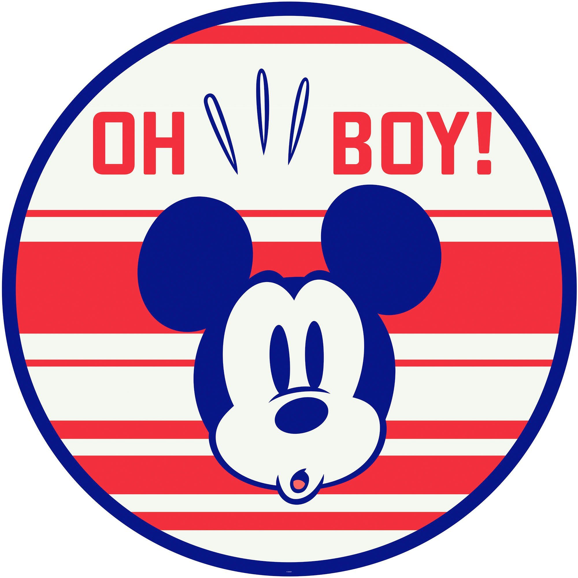 Komar Wandtattoo Mickey (1 (Breite rund selbstklebend x Oh Disney, Höhe), und Boy cm Künstler: 125x125 St)