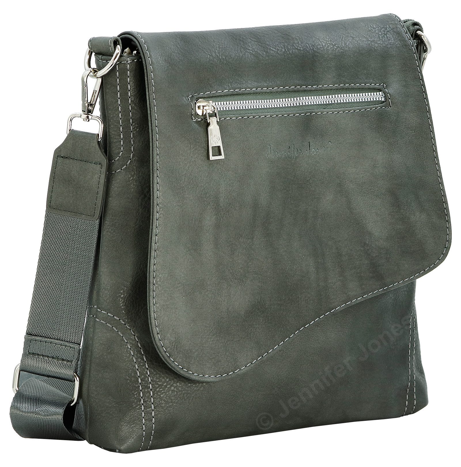 Schultertasche Praktische Damen Umhängetasche mit vielen Fächern – ideal für Alltag