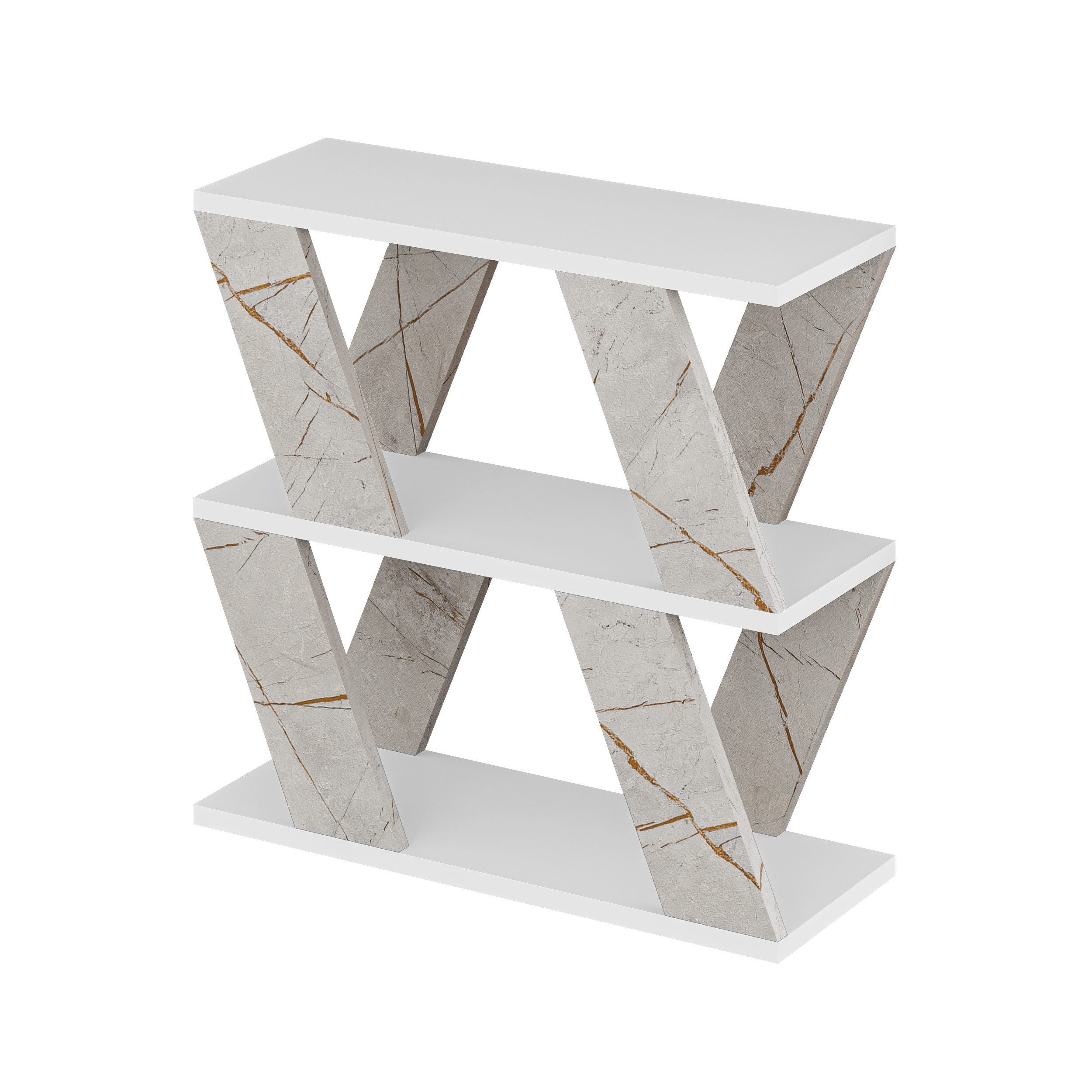 Decortie Beistelltisch Lazena, Modern Beistelltisch, Seite Ende Couchtisch, 60 x 21,2 x 55,4 cm