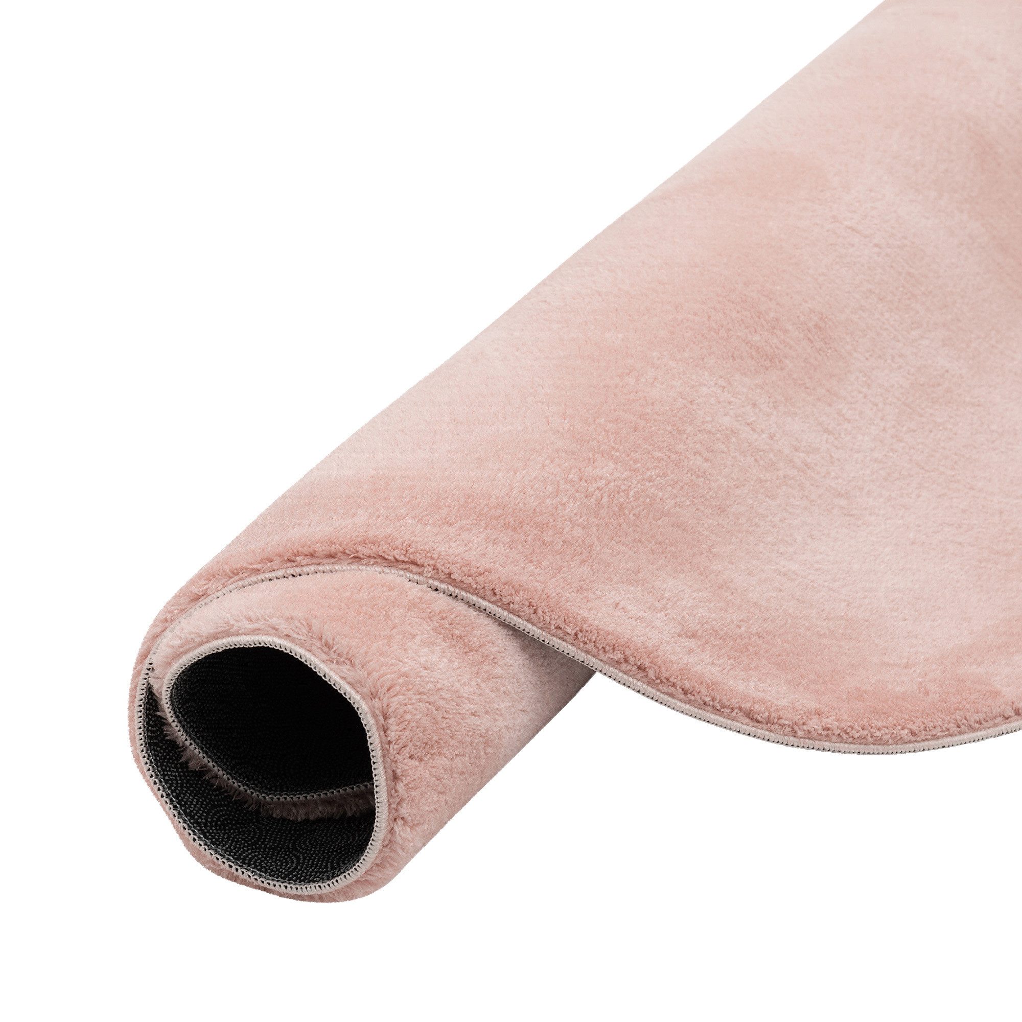 Pergamon Fellteppich Fellteppich Super Soft Pearl Rund, Rund, Höhe: 19 mm