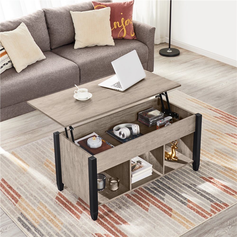 Yaheetech Couchtisch Höhenverstellbarer Sofatisch, Kaffeetisch mit günstig online kaufen
