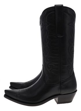 FB Fashion Boots VITORIA Schwarz Cowboystiefel Rahmengenähte Damen Westernstiefel