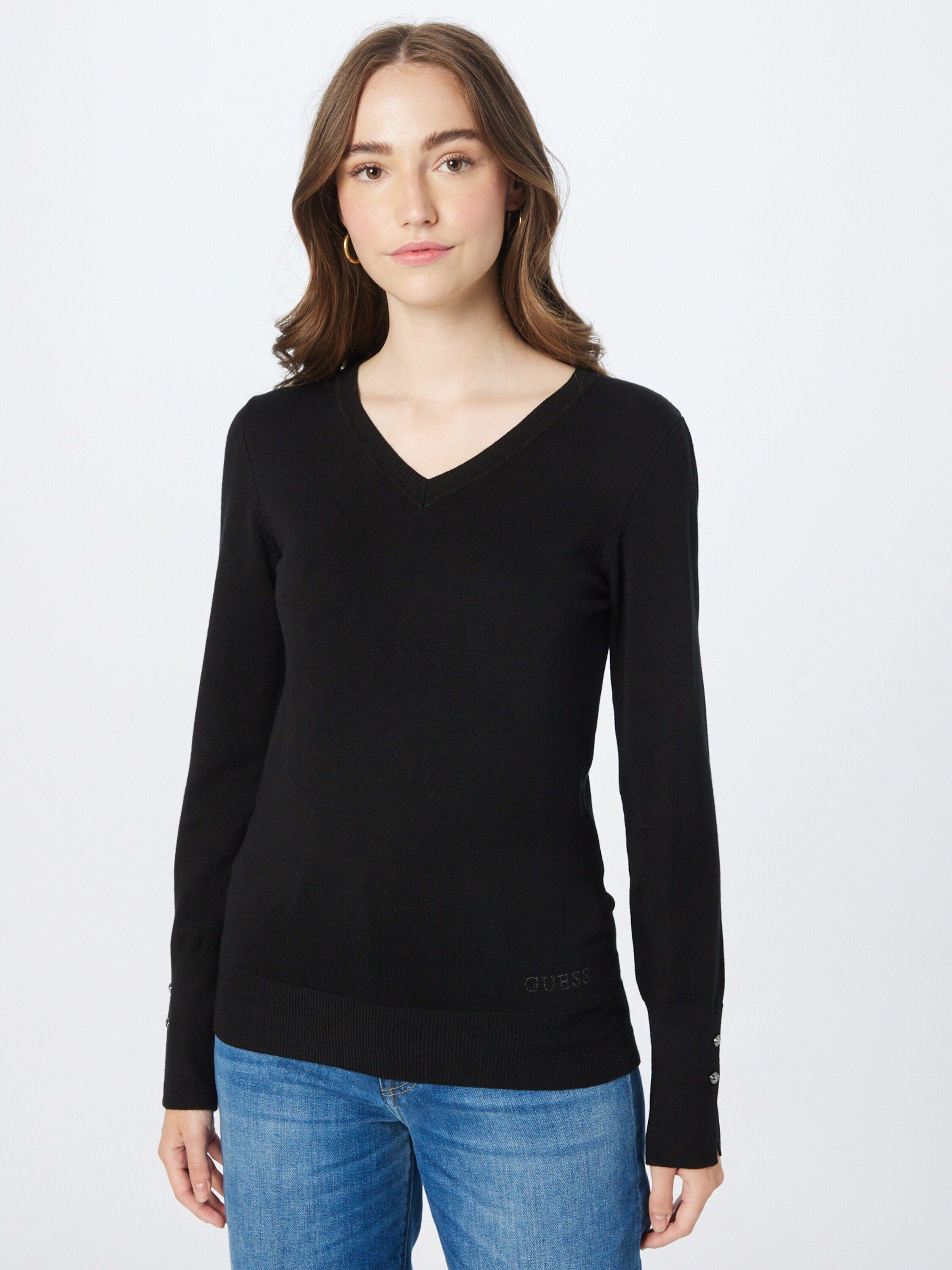 Guess Strickpullover (1-tlg) Ziersteine günstig online kaufen