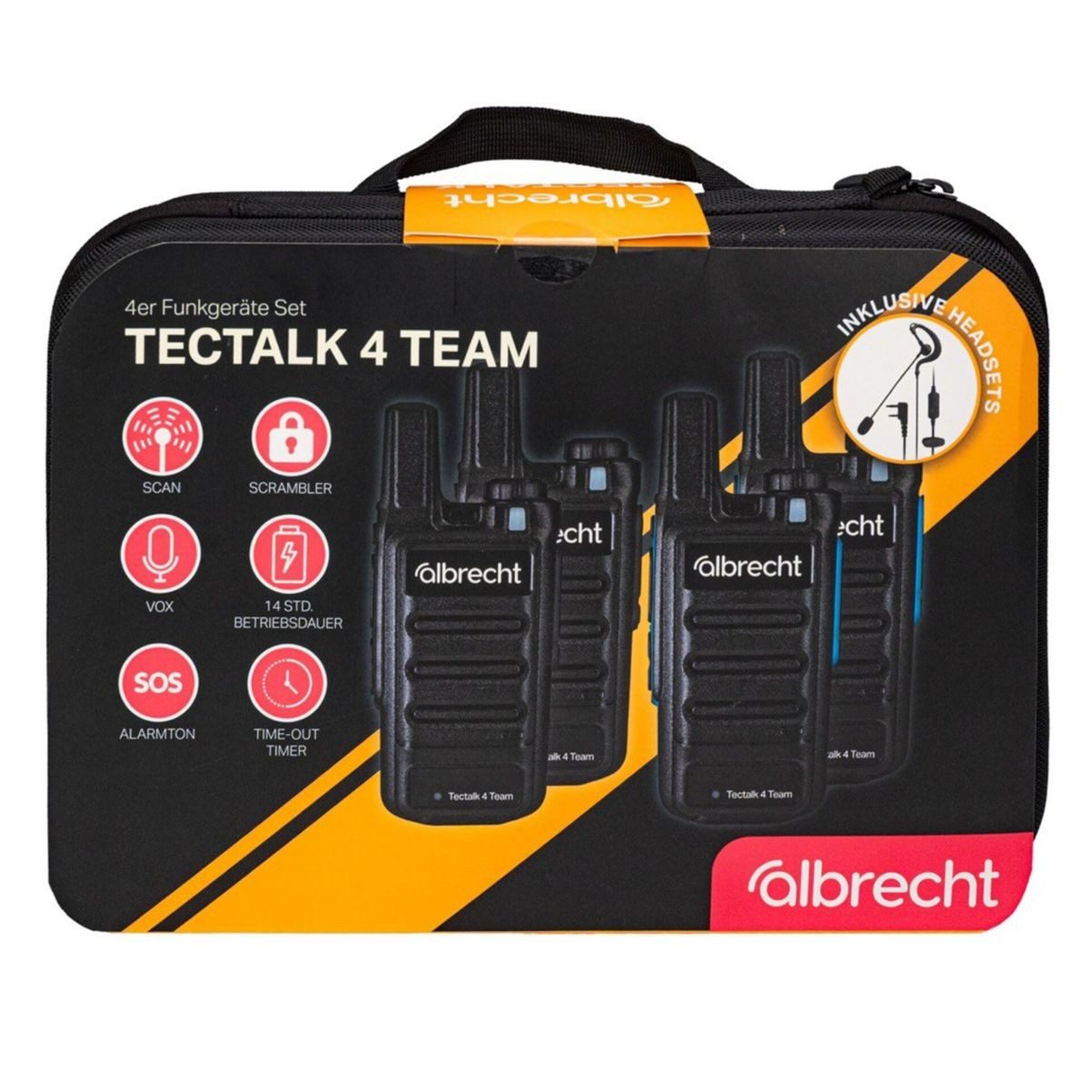 Albrecht Funkgerät Tectalk 4 Team 4er Kofferset