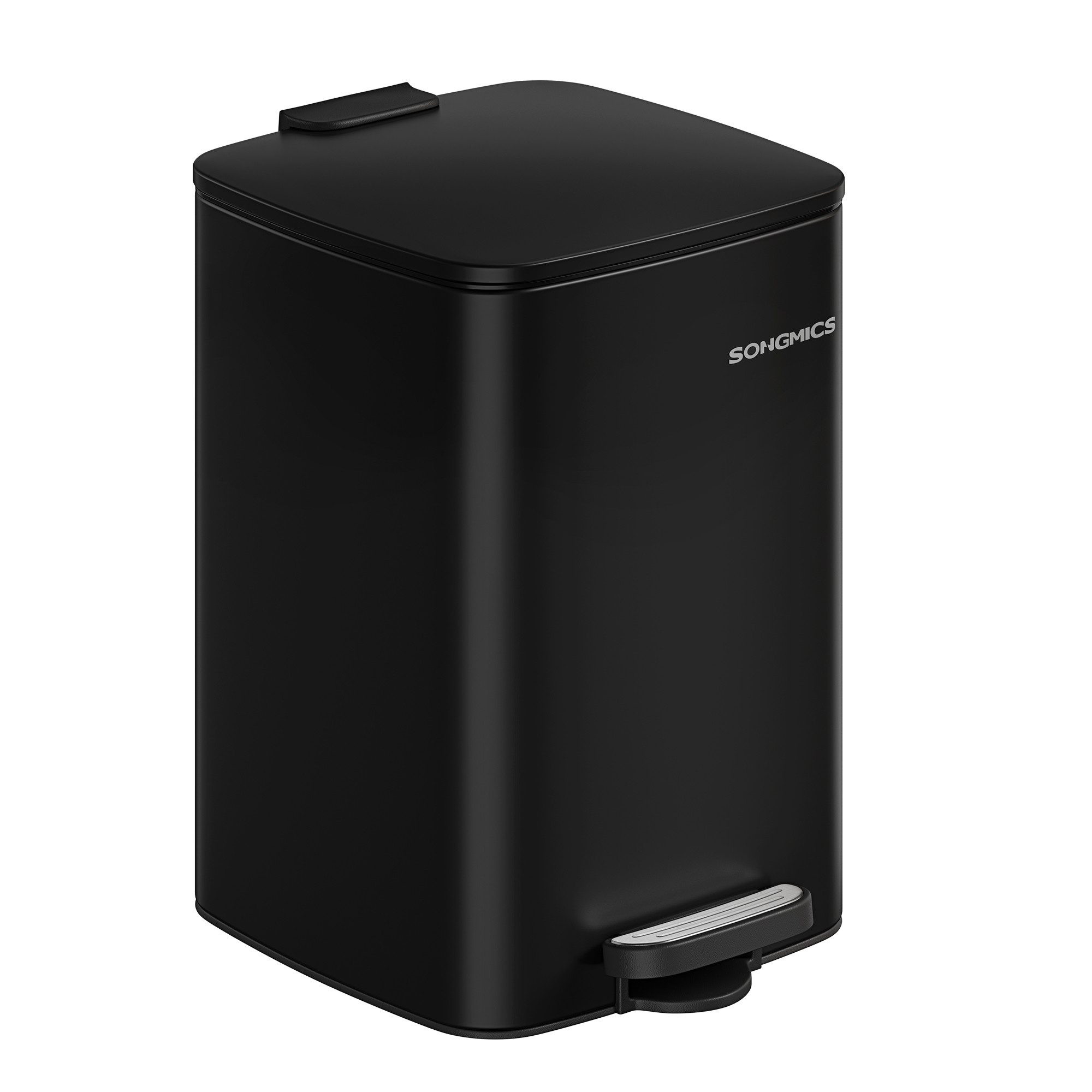 SONGMICS Mülleimer Tretmülleimer, Stahl, mit Inneneimer, Softclose, Offenhaltefunktion, 20 Liter Abfalleimer